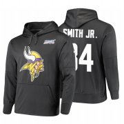 Wholesale Cheap Minnesota Vikings #84 Irv Smith Jr. Nike NFL 100 Primary Logo Circuit Name & Number Pullover Hoodie Anthracite