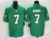Wholesale Cheap Men's Philadelphia Eagles #7 Haason Reddick Green 2023 FUSE Vapor Limited Throwback Stitched Jersey