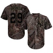 Wholesale Cheap Yankees #29 Gio Urshela Camo Realtree Collection Cool Base Stitched Youth MLB Jersey