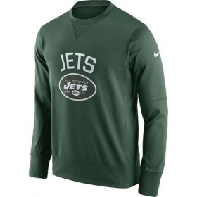 Wholesale Cheap Men\'s New York Jets Nike Green Sideline Circuit Performance Sweatshirt
