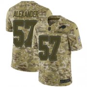 Wholesale Cheap Nike Bills #57 Lorenzo Alexander Camo Men's Stitched NFL Limited 2018 Salute To Service Jersey