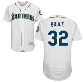 Wholesale Cheap Mariners #32 Jay Bruce White Flexbase Authentic Collection Stitched MLB Jersey