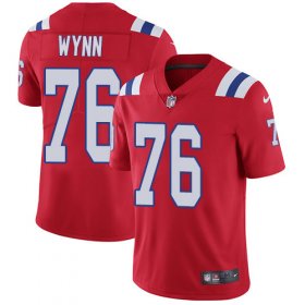 Wholesale Cheap Nike Patriots #76 Isaiah Wynn Red Alternate Men\'s Stitched NFL Vapor Untouchable Limited Jersey