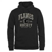 Wholesale Cheap Men's Calgary Flames Black Camo Stack Pullover Hoodie