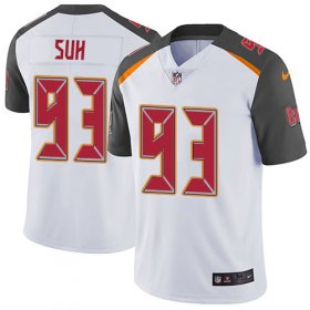 Wholesale Cheap Nike Buccaneers #93 Ndamukong Suh White Men\'s Stitched NFL Vapor Untouchable Limited Jersey