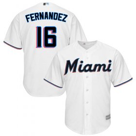 Wholesale Cheap marlins #16 Jose Fernandez White New Cool Base Stitched MLB Jersey