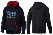 Wholesale Cheap Tampa Bay Rays Pullover Hoodie Black & Red