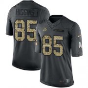 Wholesale Cheap Nike Bengals #85 Tee Higgins Black Men's Stitched NFL Limited 2016 Salute to Service Jersey