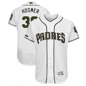 Wholesale Cheap Padres #30 Eric Hosmer White Flexbase Authentic Collection 2018 Memorial Day Stitched MLB Jersey