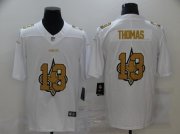 Wholesale Cheap Men's New Orleans Saints #13 Michael Thomas White 2020 Shadow Logo Vapor Untouchable Stitched NFL Nike Limited Jersey