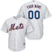 Wholesale Cheap New York Mets Majestic Cool Base Custom Jersey White