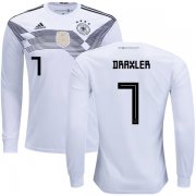 Wholesale Cheap Germany #7 Draxler Home Long Sleeves Kid Soccer Country Jersey