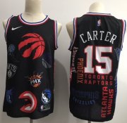 Wholesale Cheap Raptors #15 Vince Carter Black Basketball Swingman Jointly Team Jersey
