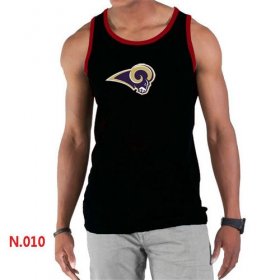 Wholesale Cheap Men\'s Nike NFL Los Angeles Rams Sideline Legend Authentic Logo Tank Top Black