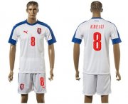 Wholesale Cheap Czech #8 Krejci Away Soccer Country Jersey