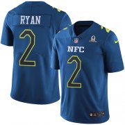 Wholesale Cheap Nike Falcons #2 Matt Ryan Navy Men's Stitched NFL Limited NFC 2017 Pro Bowl Jersey