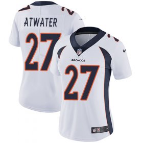 Wholesale Cheap Nike Broncos #27 Steve Atwater White Women\'s Stitched NFL Vapor Untouchable Limited Jersey
