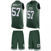 Wholesale Cheap Nike Jets #57 C.J. Mosley Martin Green Team Color Men's Stitched NFL Limited Tank Top Suit Jersey