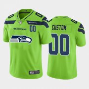 Wholesale Cheap Seattle Seahawks Custom Green Men's Nike Big Team Logo Player Vapor Limited NFL Jersey