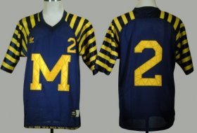 Wholesale Cheap Michigan Wolverines #2 Charles Woodson Navy Blue Under The Lights Jersey