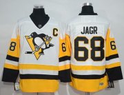 Wholesale Cheap Penguins #68 Jaromir Jagr White New Away Stitched NHL Jersey