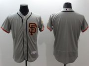Wholesale Cheap Giants Blank Grey Flexbase Authentic Collection Road 2 Stitched MLB Jersey