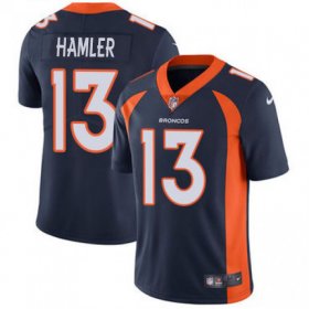 Wholesale Cheap Nike Broncos #13 KJ Hamler Navy Blue Alternate Men\'s Stitched NFL Vapor Untouchable Limited Jersey