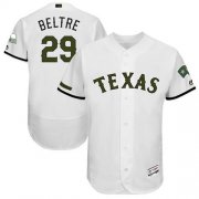 Wholesale Cheap Rangers #29 Adrian Beltre White Flexbase Authentic Collection Memorial Day Stitched MLB Jersey