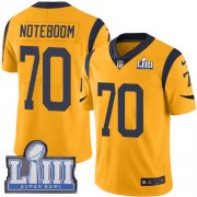 Wholesale Cheap Nike Rams #70 Joseph Noteboom Gold Super Bowl LIII Bound Men's Stitched NFL Limited Rush Jersey