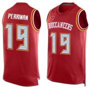 Wholesale Cheap Nike Buccaneers #19 Breshad Perriman Red Team Color Men's Stitched NFL Limited Tank Top Jersey