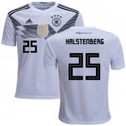 Wholesale Cheap Germany #25 Halstenberg White Home Kid Soccer Country Jersey