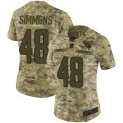 Wholesale Cheap Nike Cardinals #48 Isaiah Simmons Camo Women's Stitched NFL Limited 2018 Salute To Service Jersey