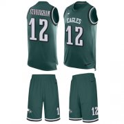 Wholesale Cheap Nike Eagles #12 Randall Cunningham Midnight Green Team Color Men's Stitched NFL Limited Tank Top Suit Jersey
