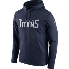 Wholesale Cheap Men\'s Tennessee Titans Nike Navy Circuit Wordmark Essential Performance Pullover Hoodie