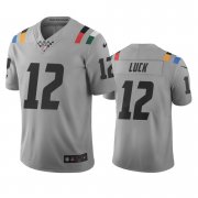 Wholesale Cheap Indianapolis Colts #12 Andrew Luck Gray Vapor Limited City Edition NFL Jersey