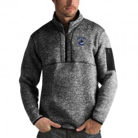 Wholesale Cheap Vancouver Canucks Antigua Fortune Quarter-Zip Pullover Jacket Charcoal