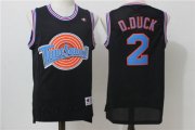 Wholesale Cheap Tune Squad 2 D.DUCK Black Stitched Movie Jersey