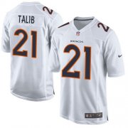 Wholesale Cheap Nike Broncos #21 Aqib Talib White Men's Stitched NFL Game Event Jersey