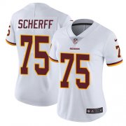 Wholesale Cheap Nike Redskins #75 Brandon Scherff White Women's Stitched NFL Vapor Untouchable Limited Jersey
