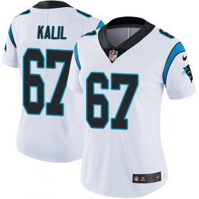 Wholesale Cheap Nike Panthers #67 Ryan Kalil White Women\'s Stitched NFL Vapor Untouchable Limited Jersey