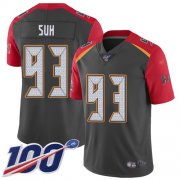 Wholesale Cheap Nike Buccaneers #93 Ndamukong Suh Gray Men's Stitched NFL Limited Inverted Legend Jersey