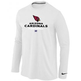 Wholesale Cheap Nike Arizona Cardinals Critical Victory Long Sleeve T-Shirt White