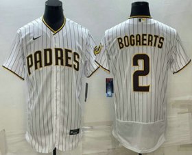 Cheap Men\'s San Diego Padres #2 Xander Bogaerts White Flex Base Stitched Baseball Jersey