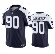 Wholesale Cheap Men's Dallas Cowboys #90 Demarcus Lawrence Navy 2023 F.U.S.E. Vapor Limited Stitched Football Jersey