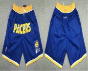 Wholesale Cheap Men's Indiana Pacers Blue Just Don Shorts Swingman Shorts