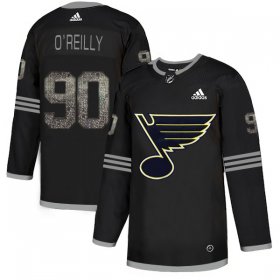 Wholesale Cheap Adidas Blues #90 Ryan O\'Reilly Black Authentic Classic Stitched NHL Jersey