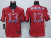 Wholesale Cheap Nike Giants #13 Odell Beckham Jr Red Alternate Youth Stitched NFL Elite Drift Fashion Jersey