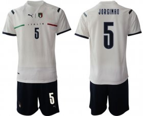 Wholesale Cheap Men 2020-2021 European Cup Italy away white 5 Soccer Jersey