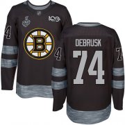 Wholesale Cheap Adidas Bruins #74 Jake DeBrusk Black 1917-2017 100th Anniversary Stanley Cup Final Bound Stitched NHL Jersey