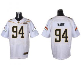 Wholesale Cheap Nike Broncos #94 DeMarcus Ware White 2016 Pro Bowl Men\'s Stitched NFL Elite Jersey